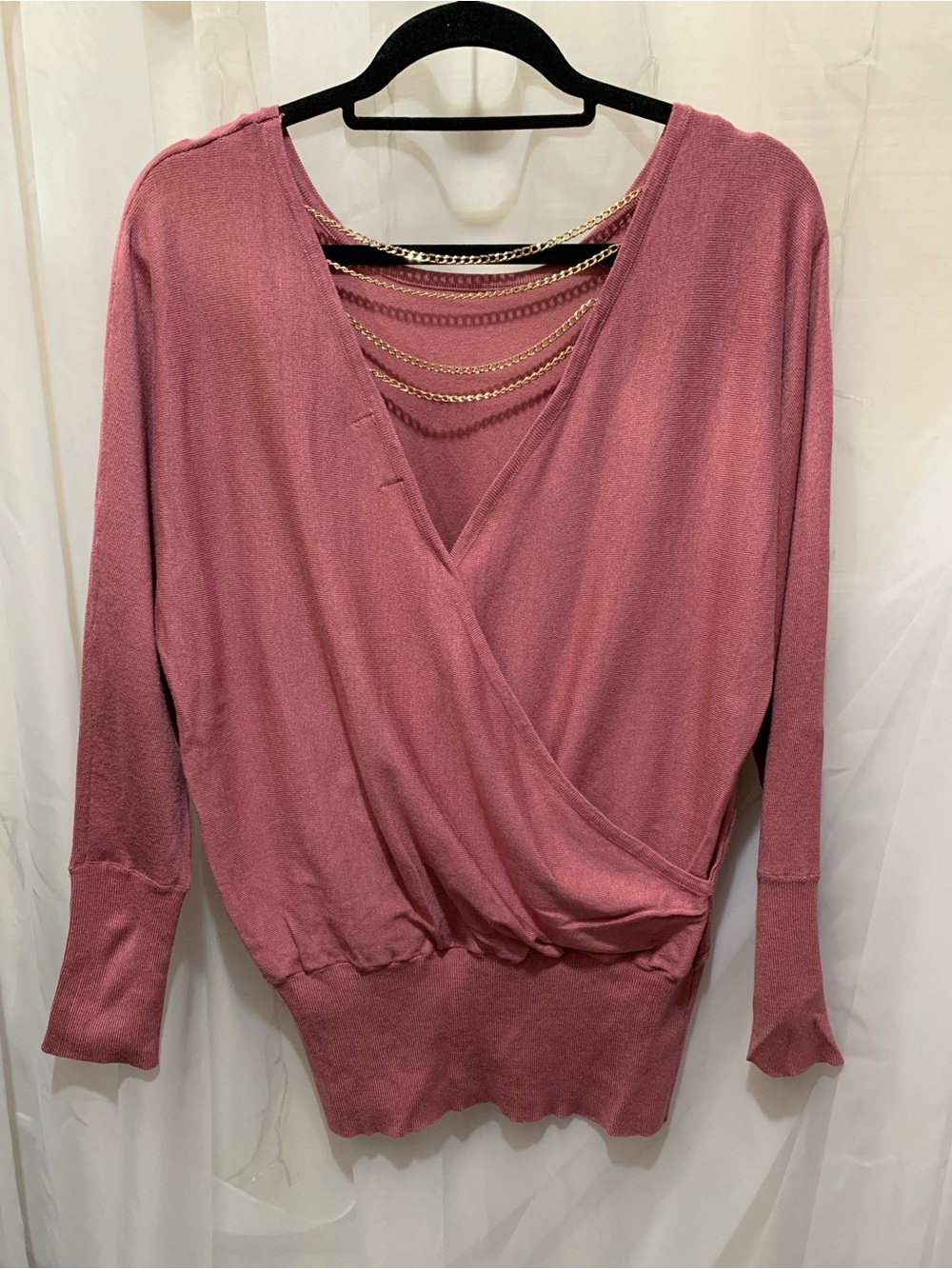 Thalia Sodi Chain Back Tunic Sweater
